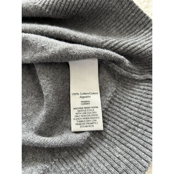 Van Heusen Studio Gray Monotone Color Block Button Front Cardigan Size XS - Picture 6 of 6